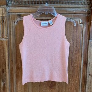 Preview Collection Coral Sleeveless Knit top Size XS
